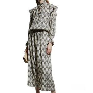 Finley Mary Jane Medallion Blouson dress.